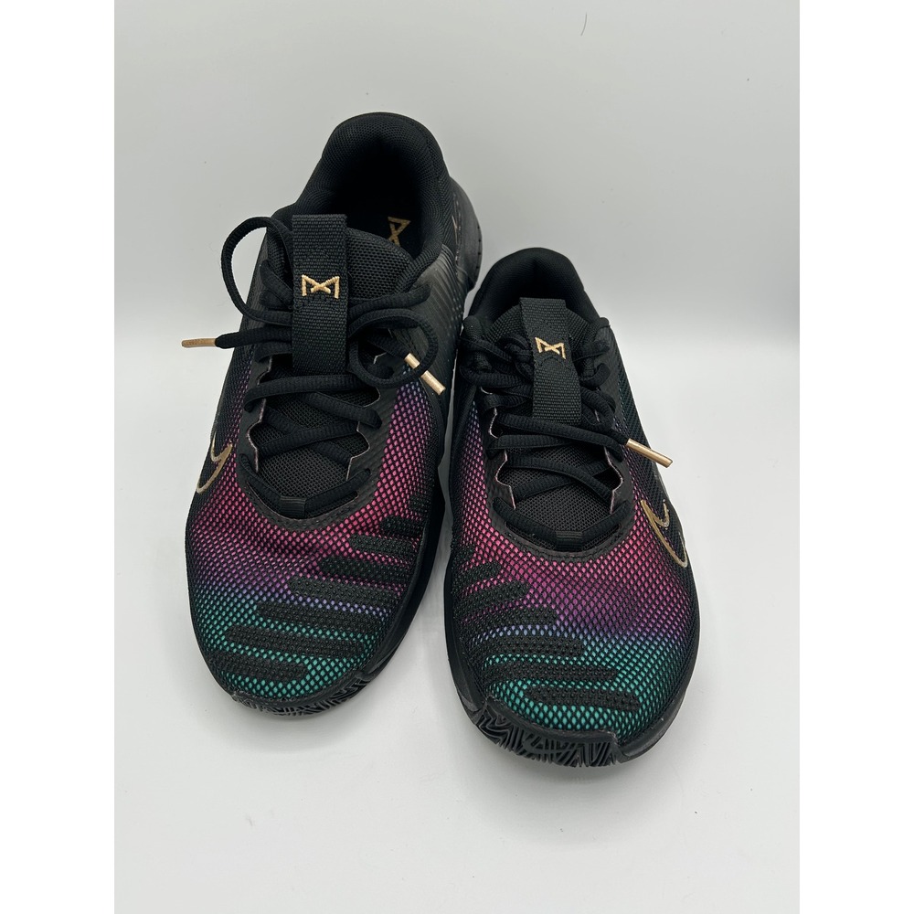 Nike Metcon 9 Women Training Shoes Black Metallic Gold FB7151-001 Size 8